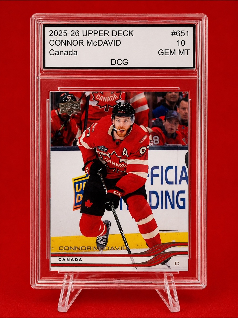 Upper Deck Connor McDavid - Team Canada